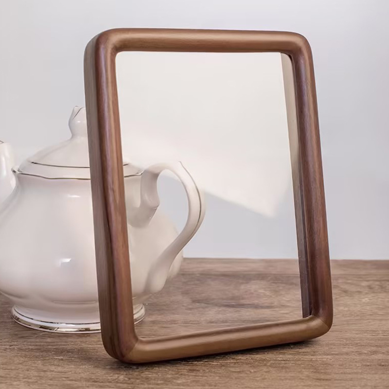 ブラックウォールナット無垢材フォトフレーム - 6インチクリ - Engraved Wood Frame のレビューと価格