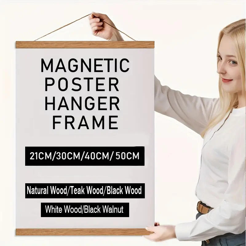 21 30 40 50cm マグネット式ポスターハンガー チ - Engraved Wood Frame のレビューと価格