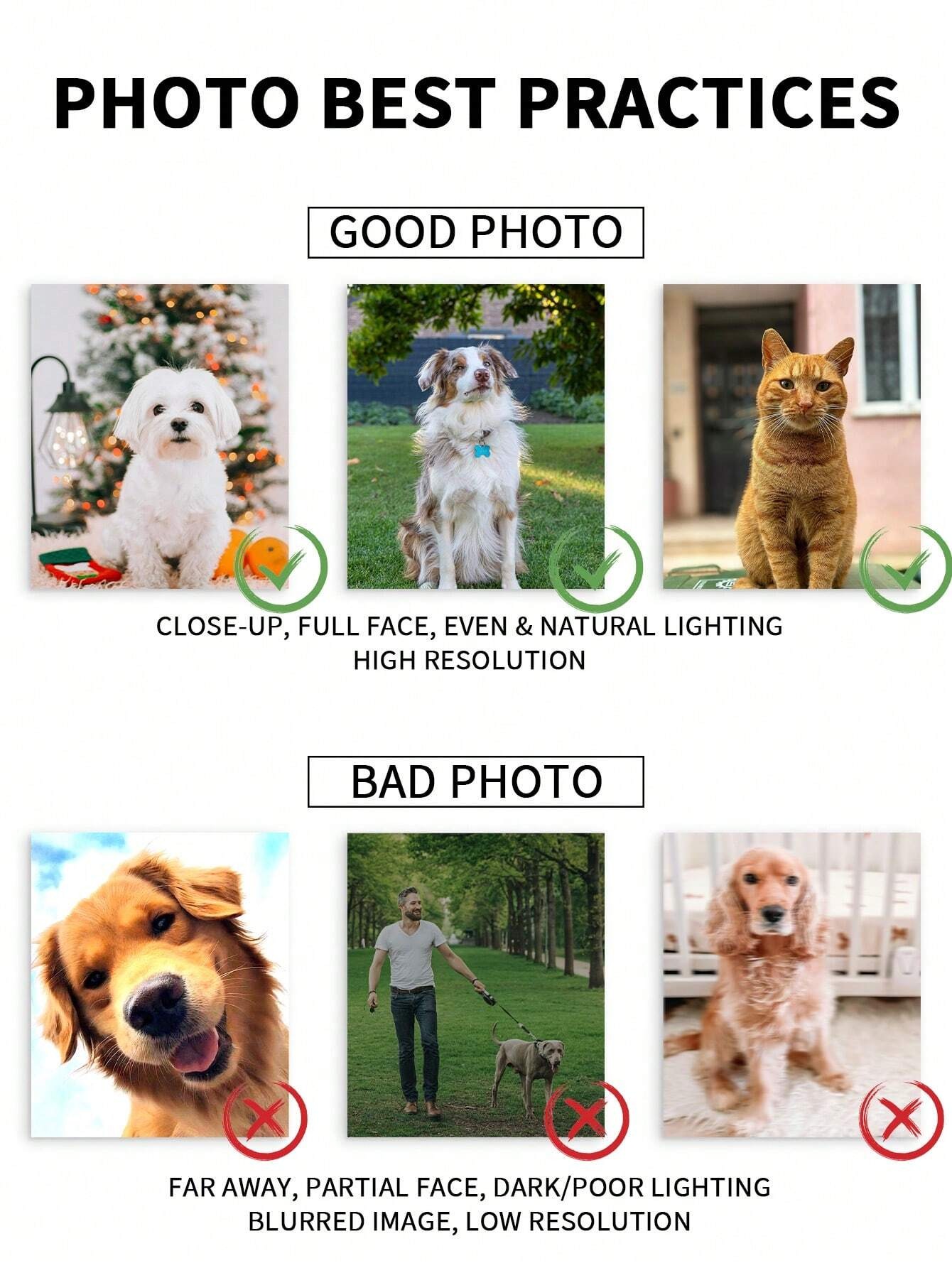 オーダーメイドの水彩画風ペットのポートレート写真立て。彼女/ - Pet Portrait Custom のレビューと価格