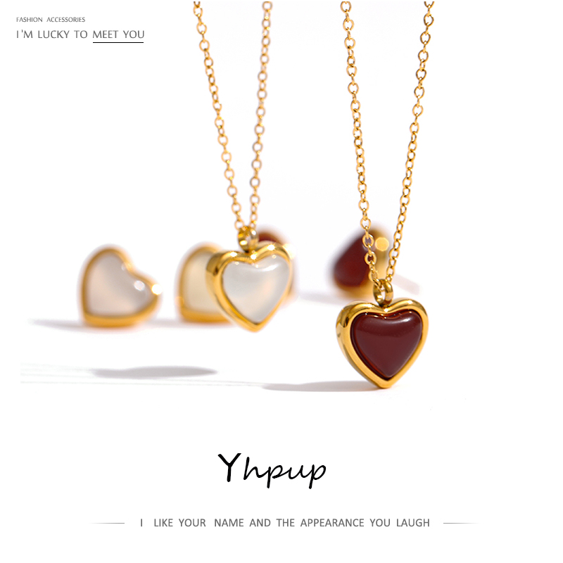Yhpup ステンレス鋼ハートペンダントネックレスチェーンジ - Birth Flower Necklace のレビューと価格