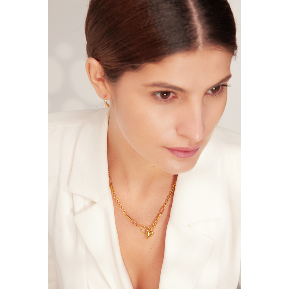 Yhpup ロマンチックなハートペンダントネックレス女性のた - Birth Flower Necklace のレビューと価格