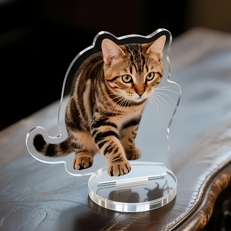 カスタム不規則型ペットアクリルスタンド、2Dフラットペット写 - Pet Portrait Custom のレビューと価格